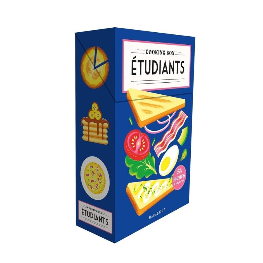 Cooking Box Etudiants 54 recettes cadeau cuisine