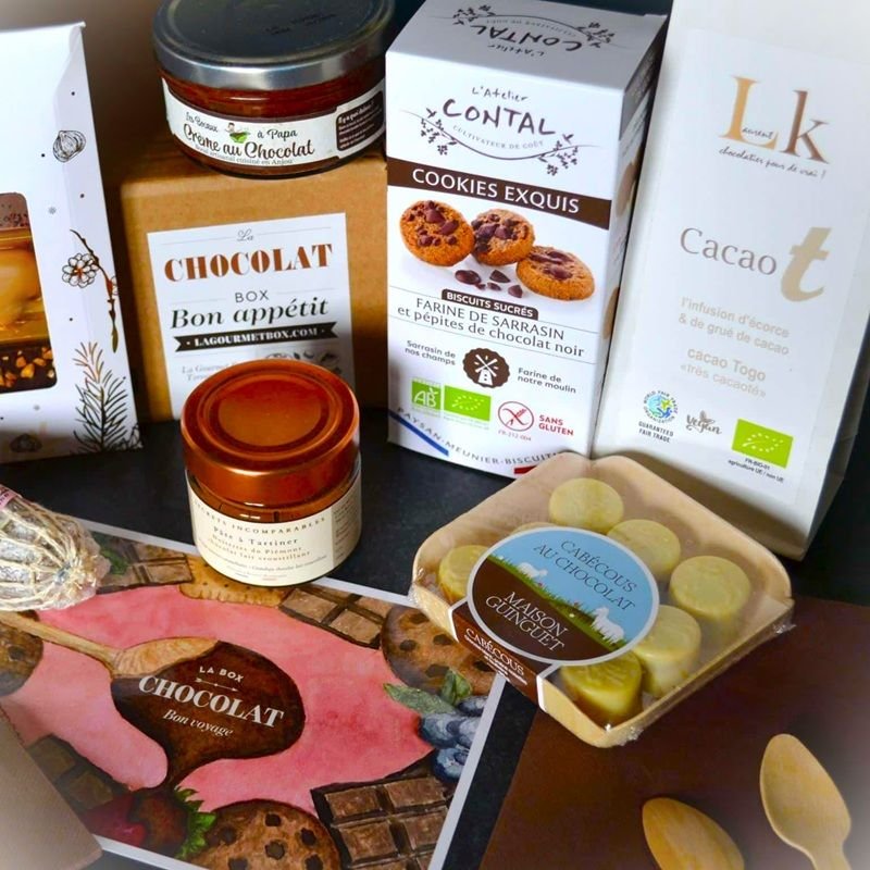 Coffret chocolat artisanal premium de petits chocolatiers français