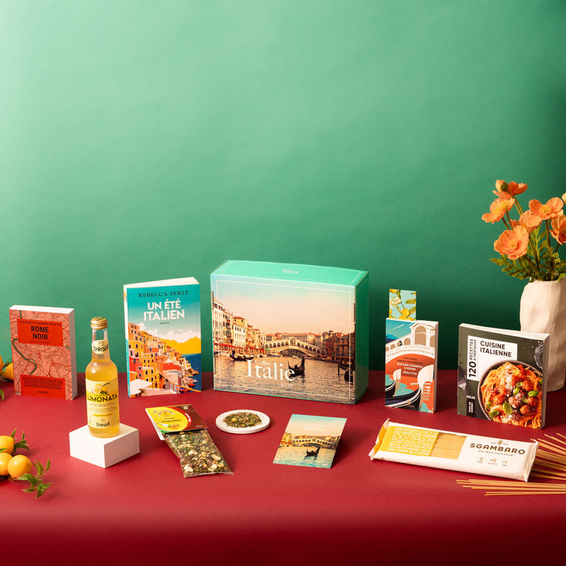 coffret livres Italie Kube trois romans selectionnes par un libraire