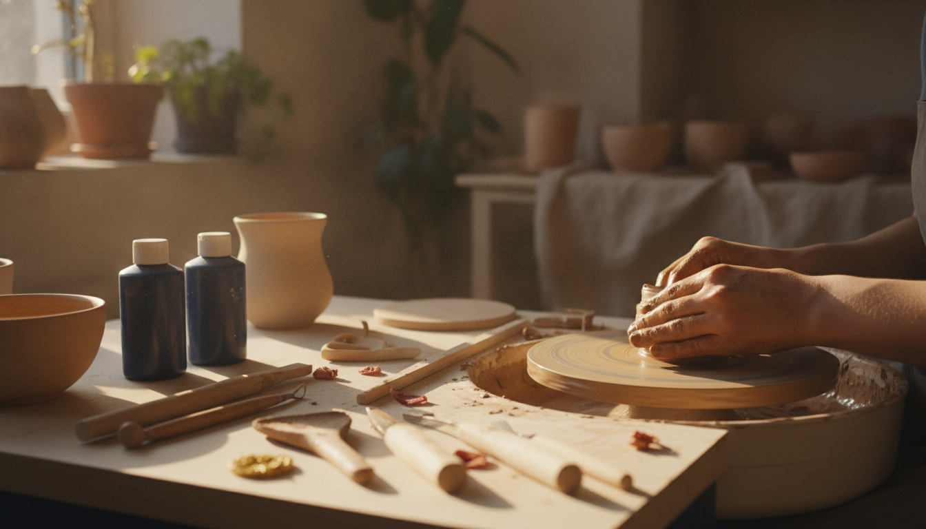 Ambiance atelier poterie ceramique