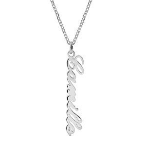 Collier prenom personnalise argent bijou original pour femme