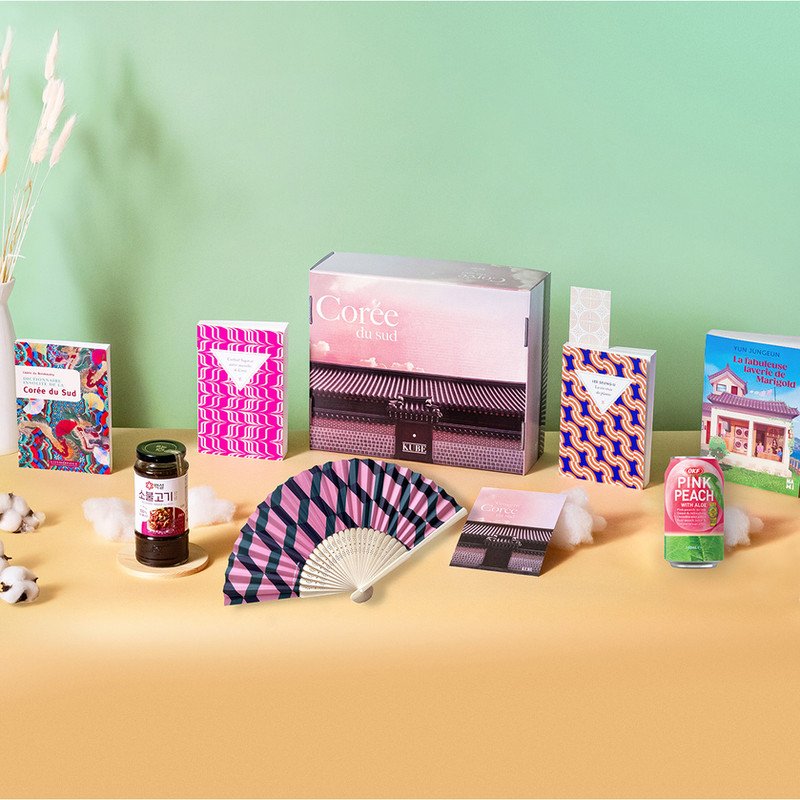 Coffret livres Coree du Sud Kube cadeau original lectrice